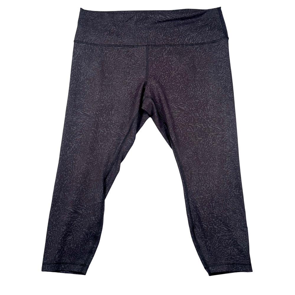 Lululemon Wunder Train HR Tight Womens 20 Black Everlux Workout Gym Fitness Plus